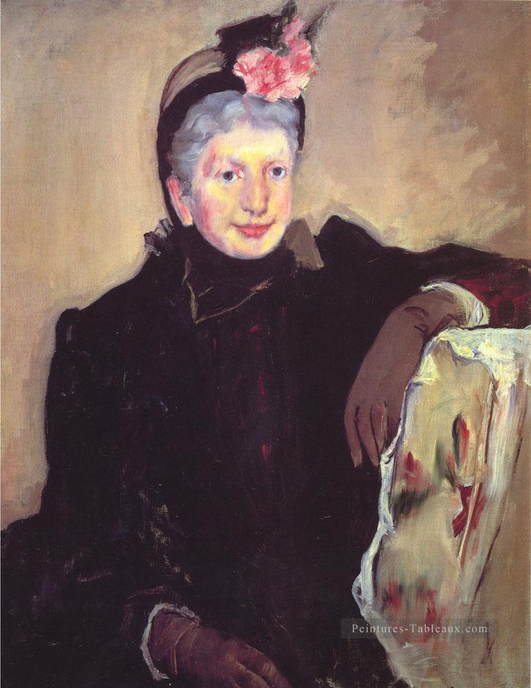 Portrait d’une dame âgée mères des enfants Mary Cassatt Peintures à l'huile